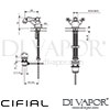 Cifial 31051ABC 31051A2 31051AWC Asbury Mono Basin Mixer Tap Dimensions